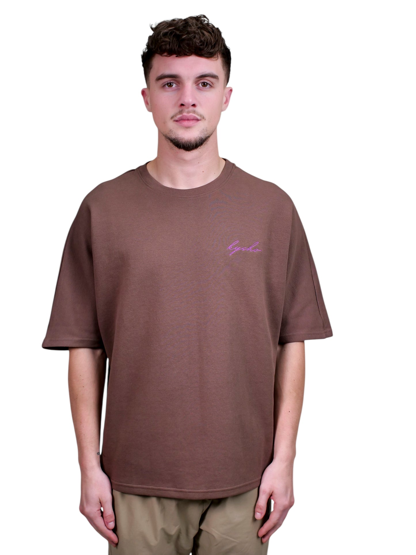 KYSHO Studios T-Shirt JUNO - Brown/Purple