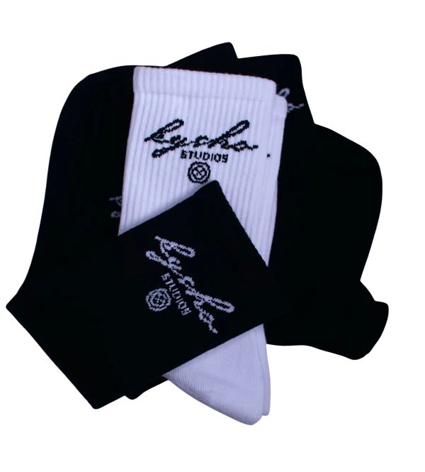 KYSHO Studios Premium Logo Socks - WHITE